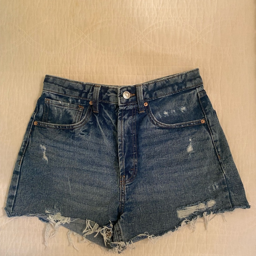 Distressed Denim Women Shorts